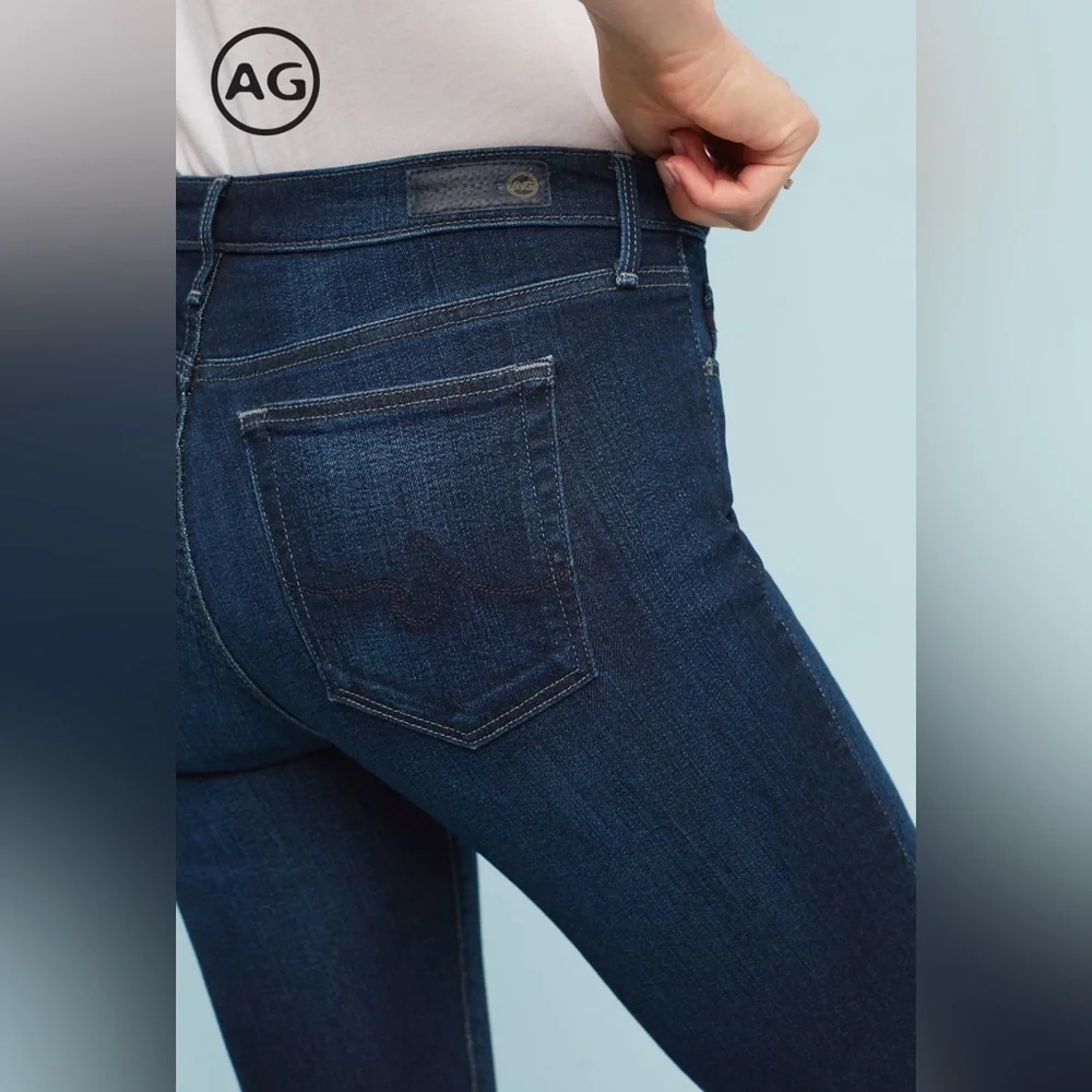 AG Adriano Goldschmied The Prima Crop Jeans Women's Size: 26 Blue Mid Rise - Picture 1 of 16